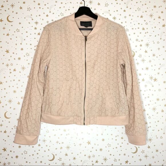 Sanctuary Eyelet Bomber Jacket, Women's Size Large - Picture 1 of 8